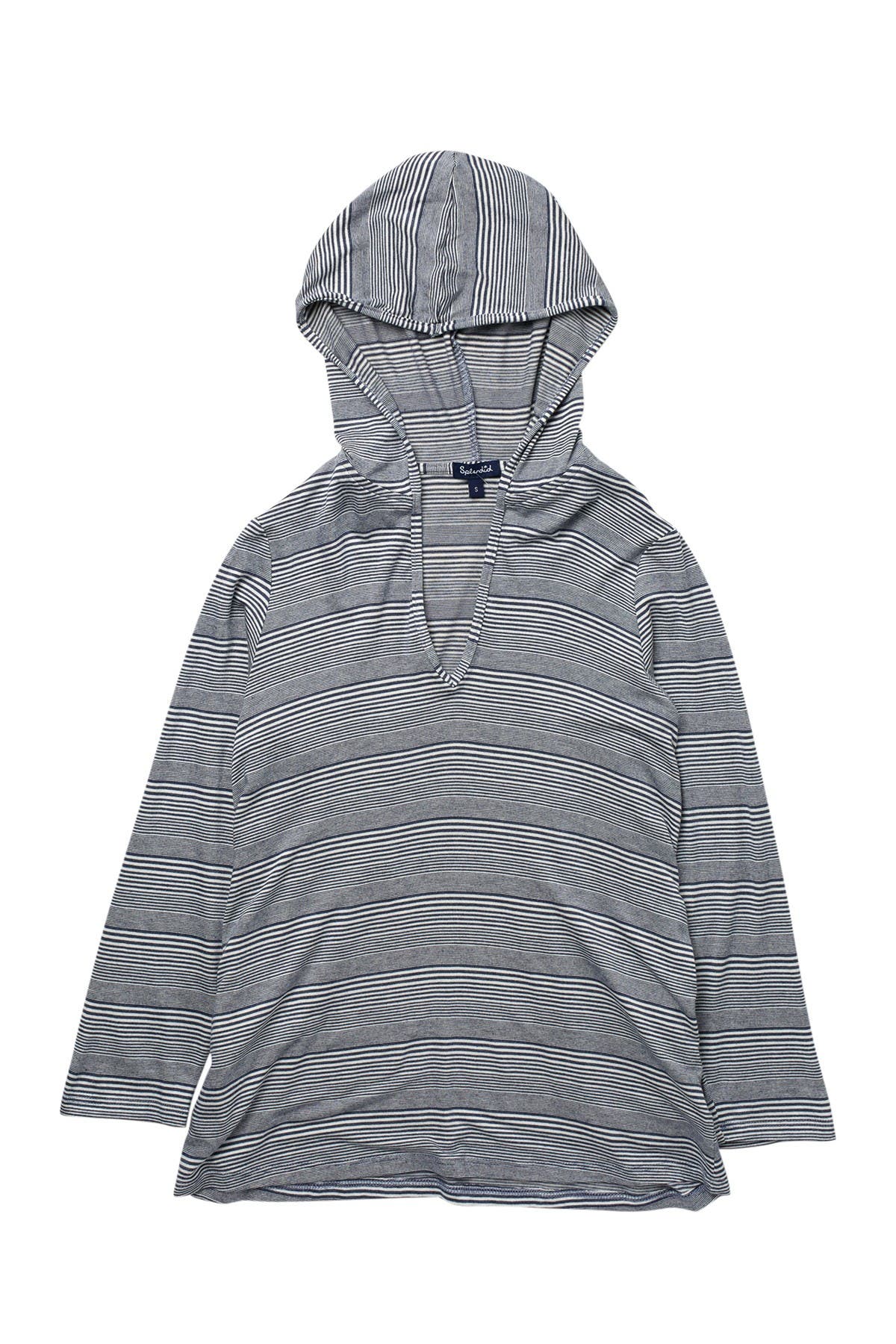 Navy M Splendid Girls Hooded Tunic Swimsuit Cover Up